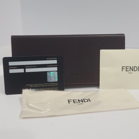 NEW ⭐ Fendi 0215/S Burgundy / Yellow Metal Sunglasses 53-22-135 ⭐ BRAND NEW main image 8